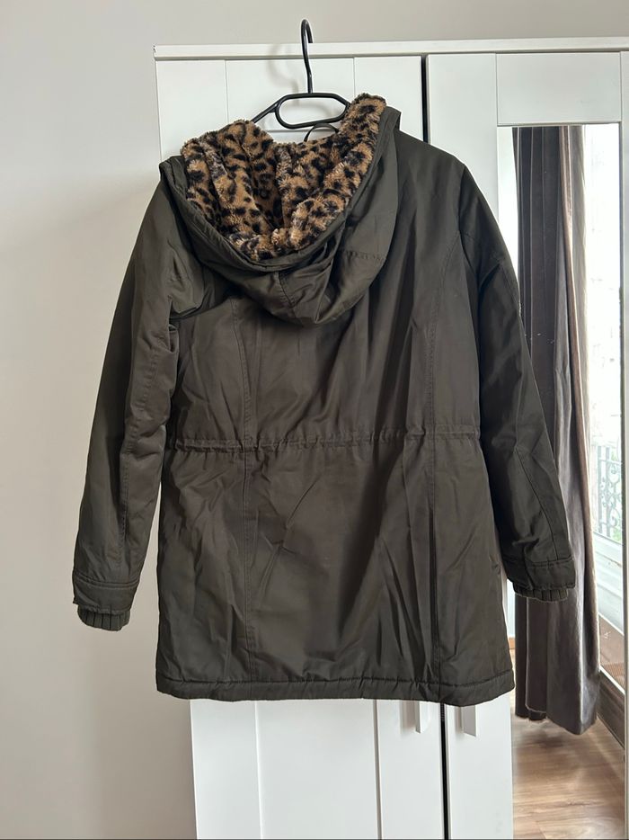Doudoune / Parka kaki à motifs Only Taille M - photo numéro 7