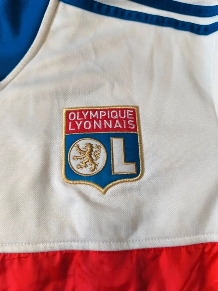 Veste Adidas - Olympique Lyonnais - Saison 2013 - Blanc, rouge, bleu - Taille L - photo numéro 4