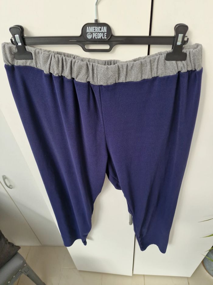 Leggings Chaud Bleu Marine Gris - photo numéro 2
