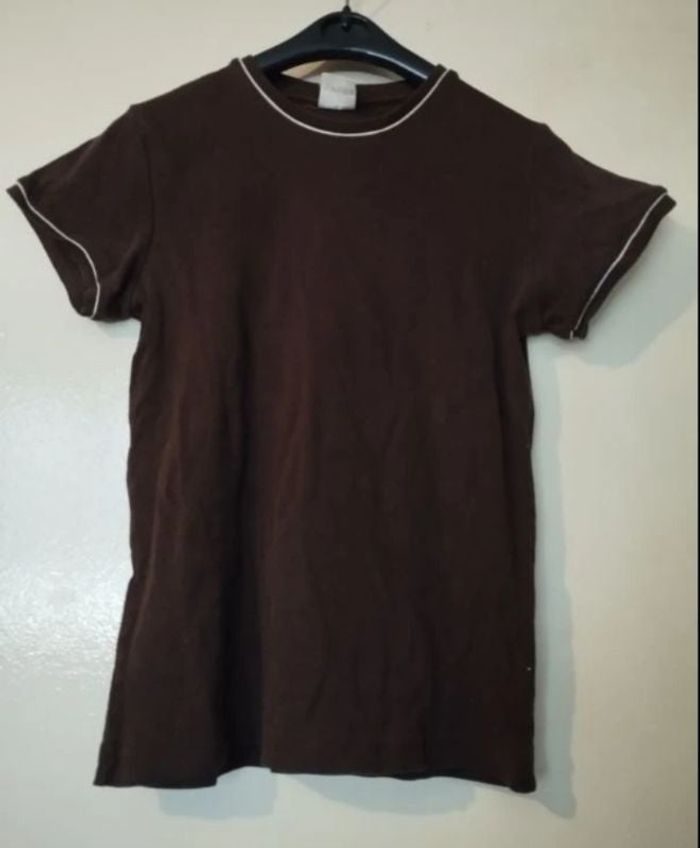 T shirt Maron brun