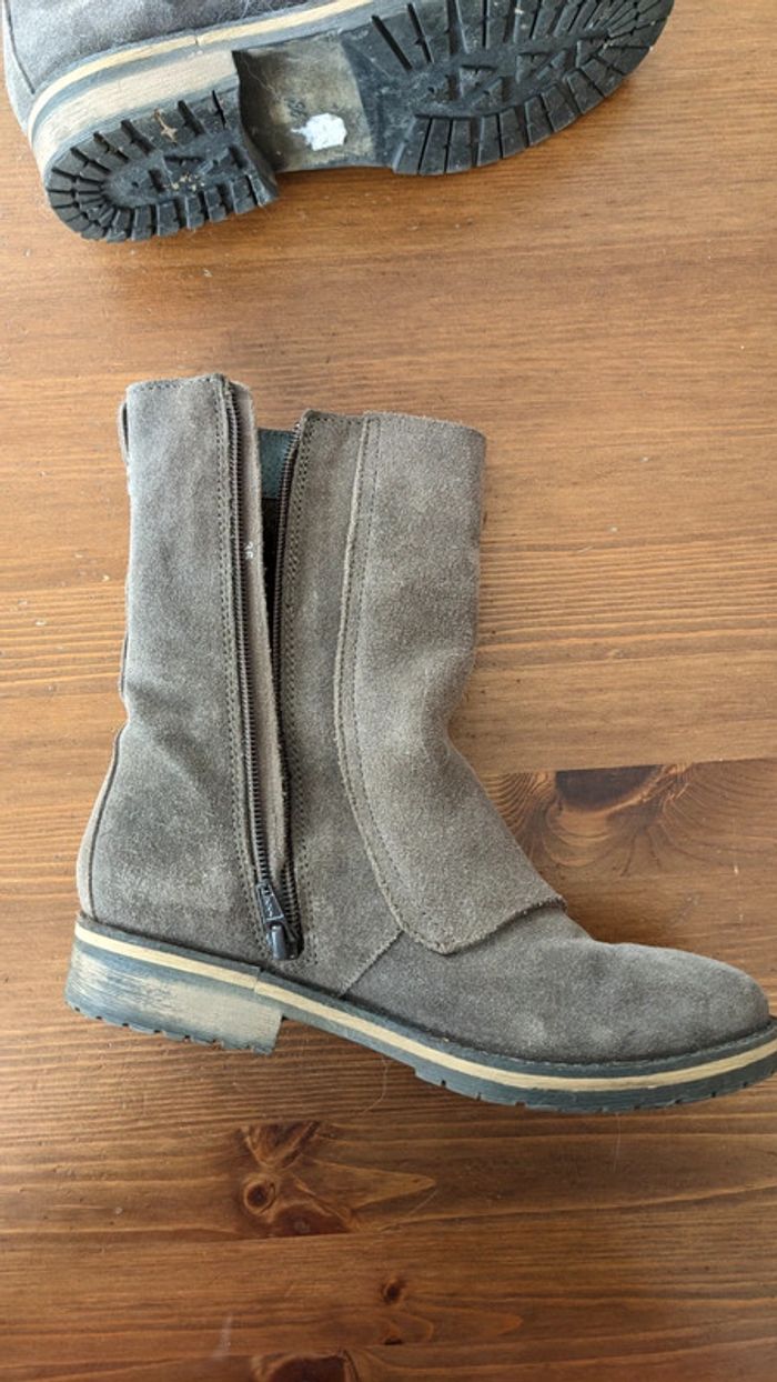 Bottines en daim taupe San Marina 36 - photo numéro 4