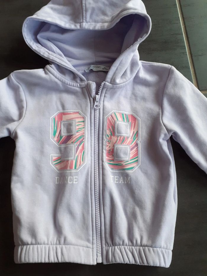 Veste de survêtement fille parme 5 ans - photo numéro 3
