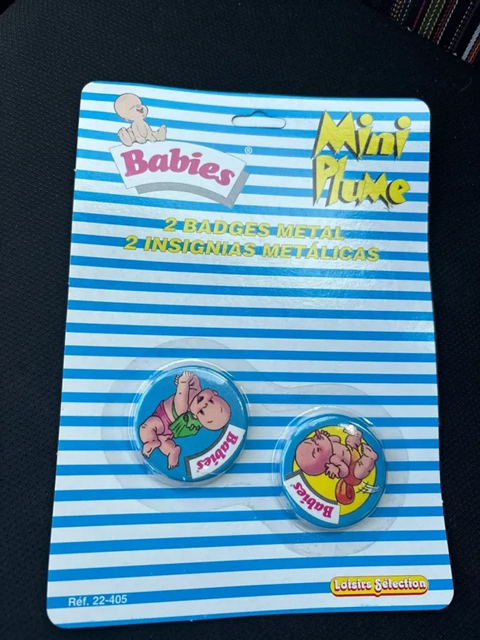 Vintage badge babies