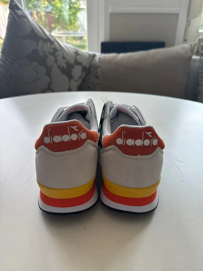 Baskets Diadora Taille 40 – Blanc / Bleu / Multicolore - photo numéro 3
