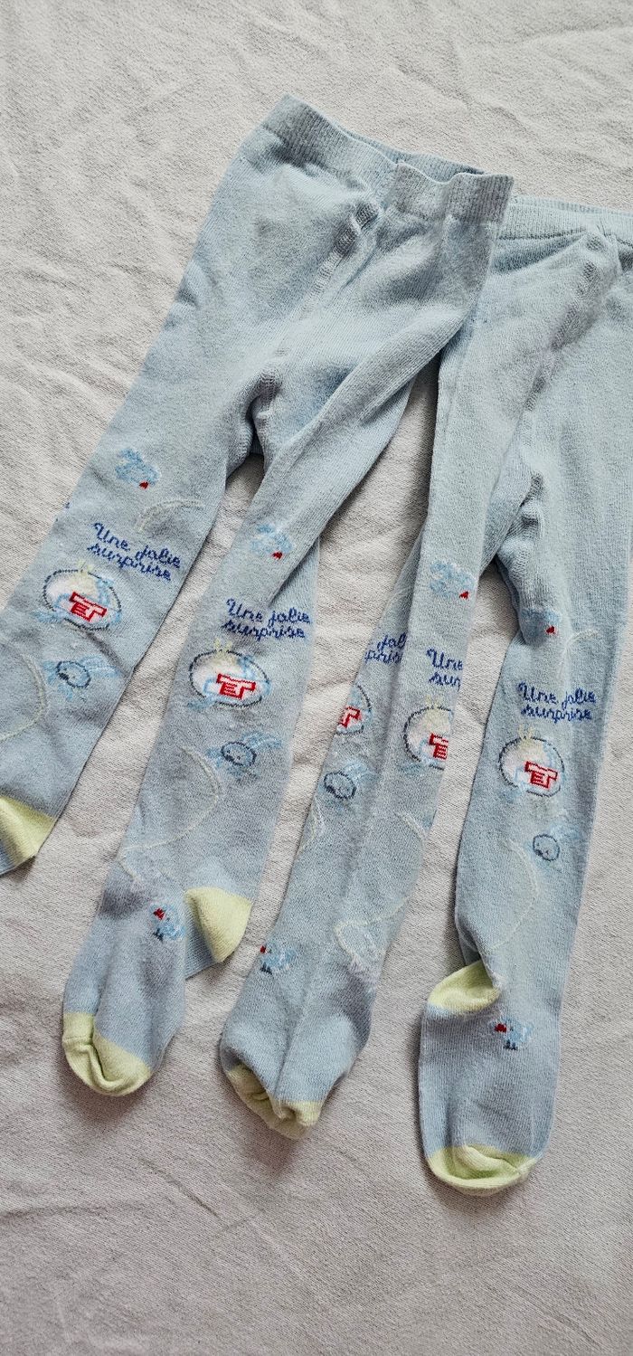 Lot de 2 Collants bébé garçon Taille  24/26 - photo numéro 3