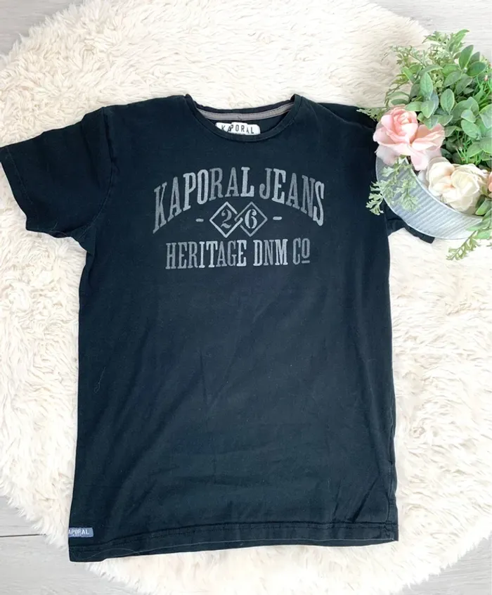 T shirt noir kaporal