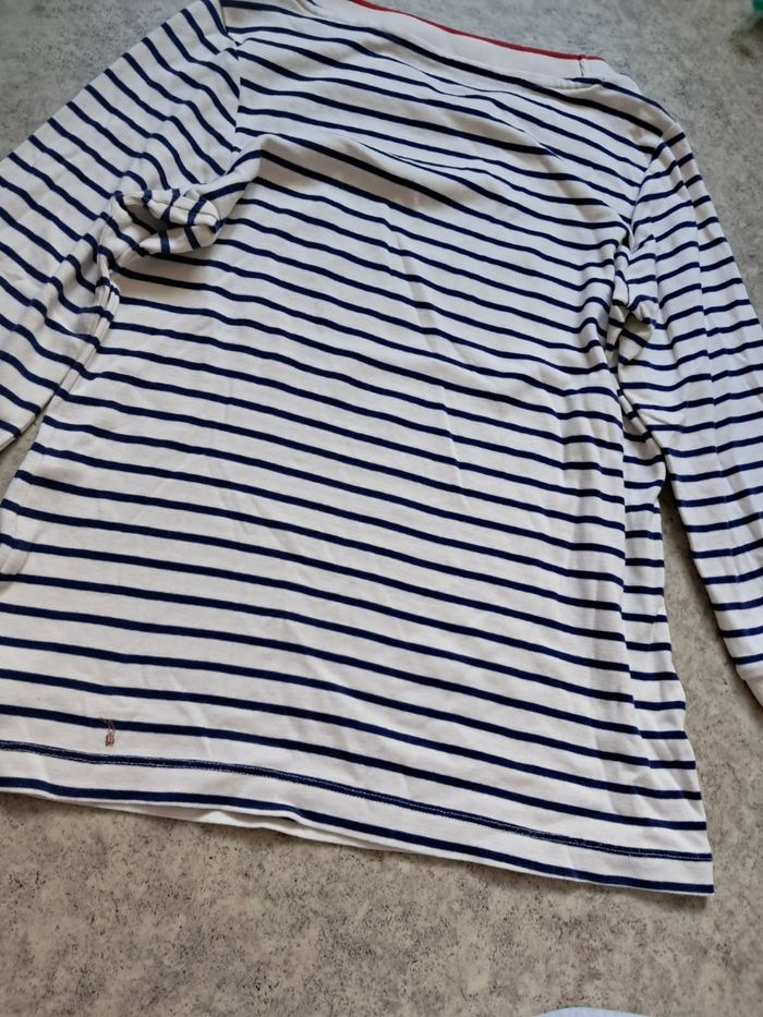 Tee-shirt shirt type marinière - photo numéro 2