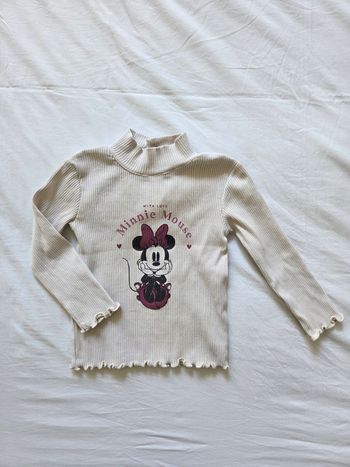 T-shirt côtelé ml minnie