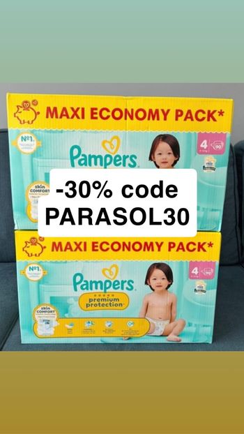 180 couches taille 4 Pampers premium protection