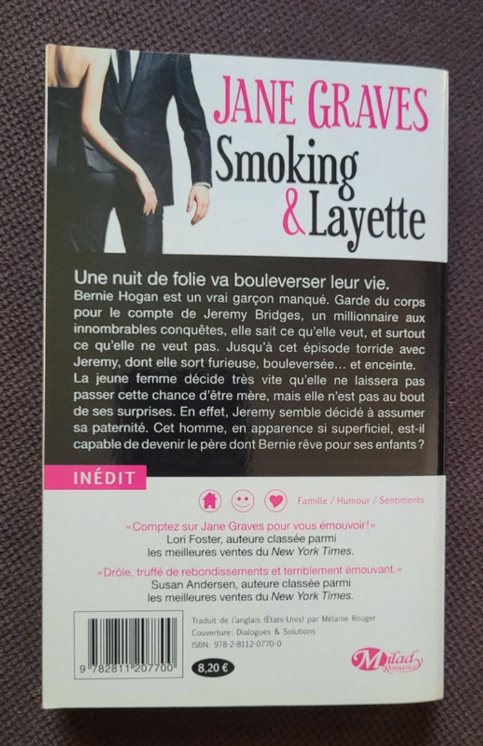 NEUF Livre "Smoking et layette" - Jane Graves - photo numéro 2