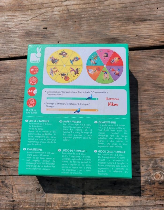 Jeu de cartes 7 familles, Janod 🎪 Family Circus 🦁 - photo numéro 3