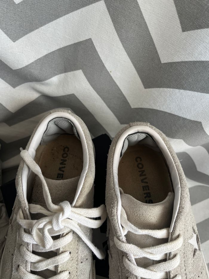 Converse One Star daim/suède grise - photo numéro 4