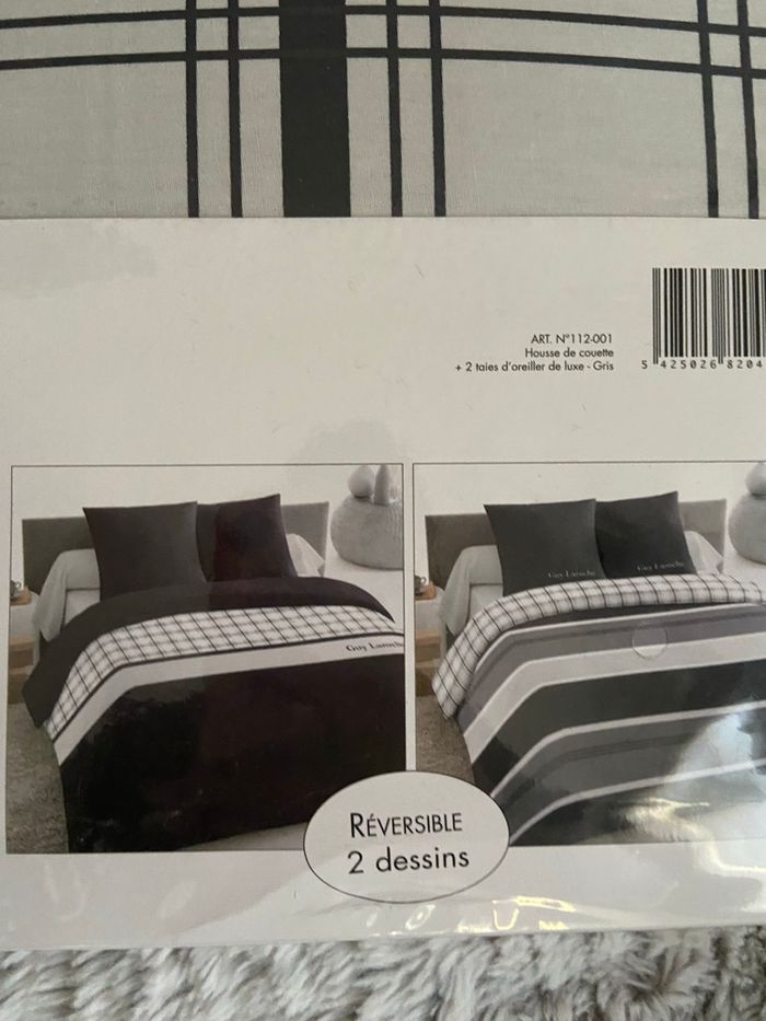 2 parure de lit 240/220 Guy Laroche 100% percale de coton neuves - photo numéro 4