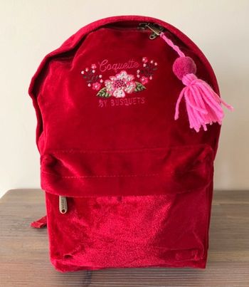 Petit sac à dos Coquette by Busquets rouge velours