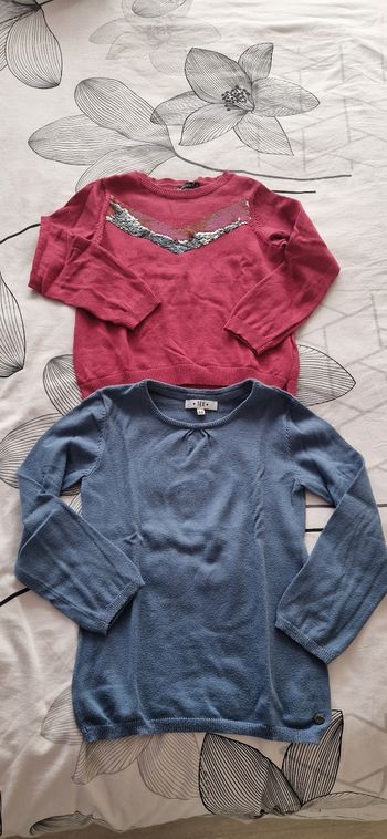 Lot de 2 pulls fille 5/6 ans