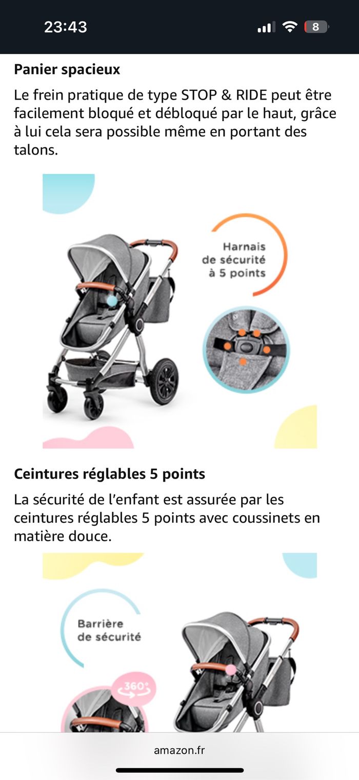 Poussette kindercraft - photo numéro 6