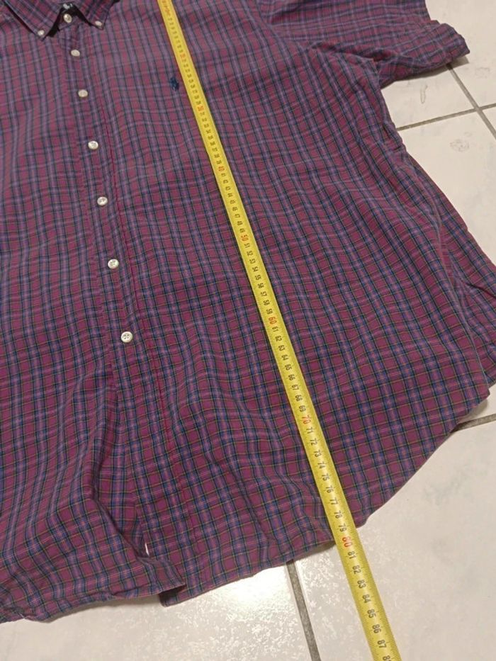 🟣 Chemise Ralph Lauren à Carreaux Rouge & Bleu – Taille 17 1/2 / 34-35 (Yarmouth – L homme) - photo numéro 11