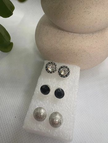 Lot 3 paires de boucles d'oreilles