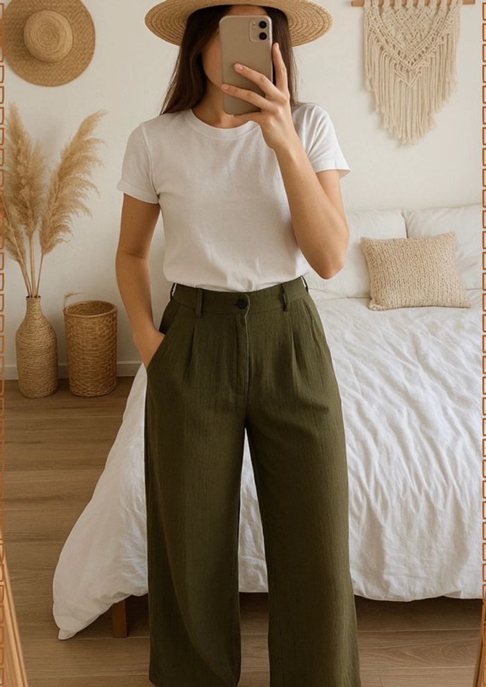 Pantalon vert foncée Momonì Taille 34/36