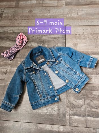 Veste en jean 6-9 mois
