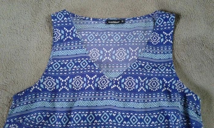 Top léger bleu femme Débardeur In extenso taille 38 - photo numéro 3