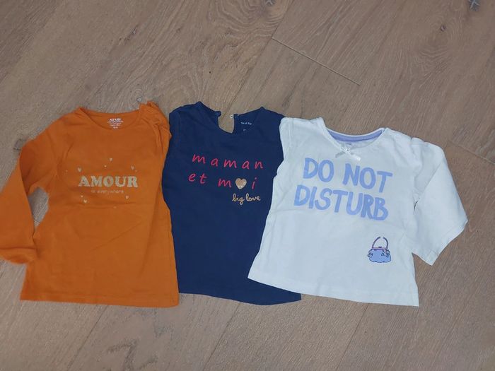 Lot 3 t-shirts manches longues - photo numéro 2