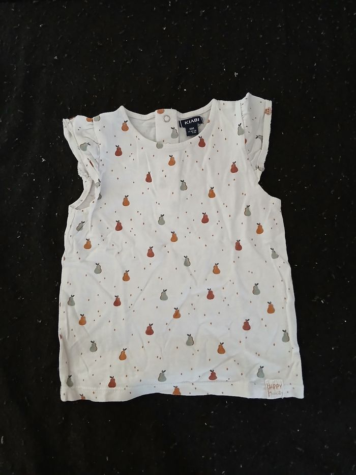 Lot de 5 t- shirt manches courtes 18 mois fille - photo numéro 3