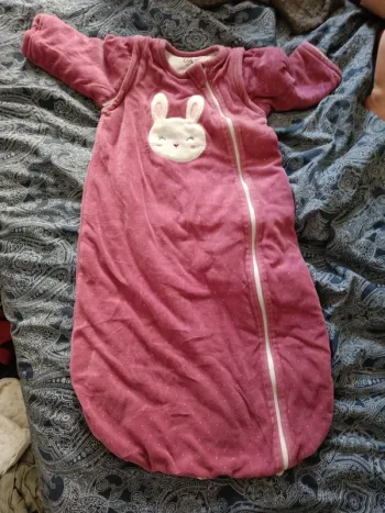 Turbulette Manches longues C&A 90cm rose lapin
