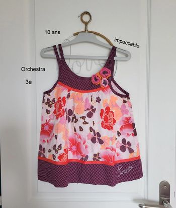 Tunique à bretelles orchestra 10 ans impeccable