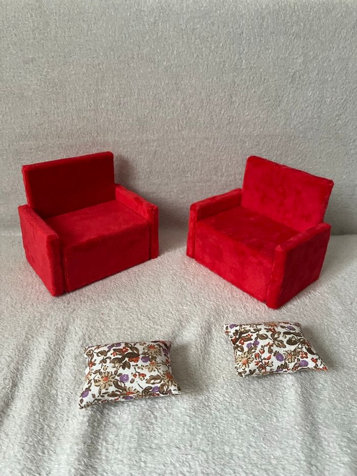 Lot 2 fauteuils pour barbie Neuf - photo numéro 8