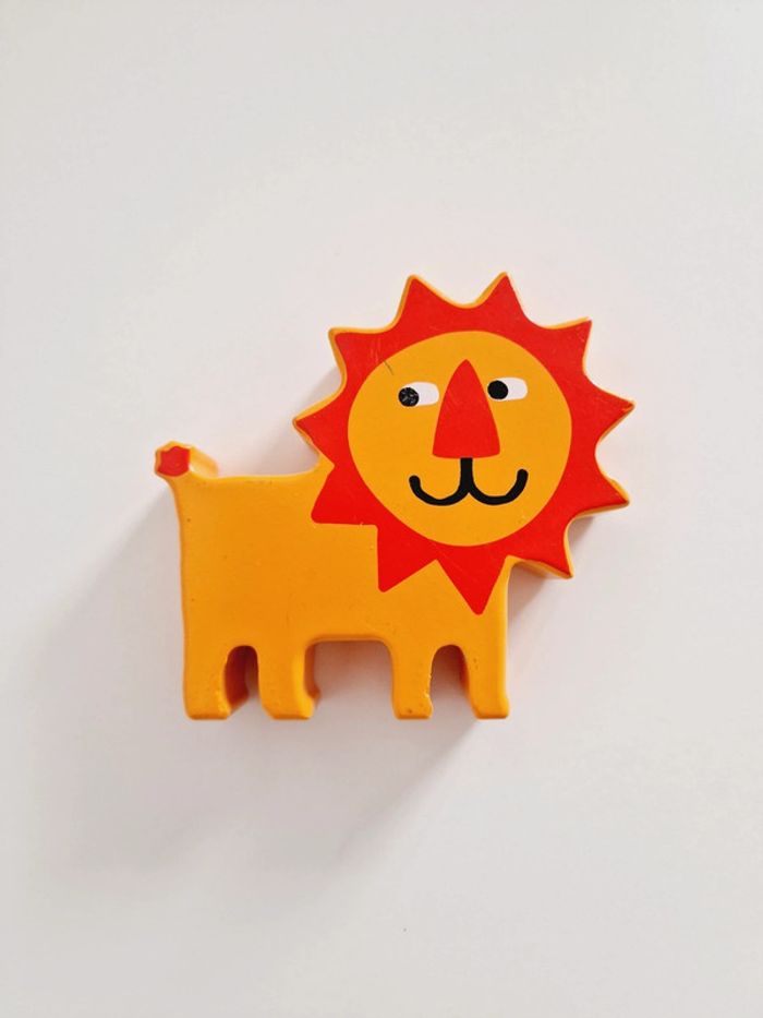 Lot 5 figurines d'animaux en bois - photo numéro 3