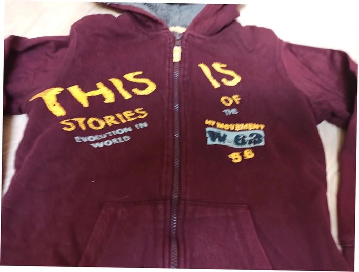 Sweat zippé doublé 12 ans u collection - photo numéro 2