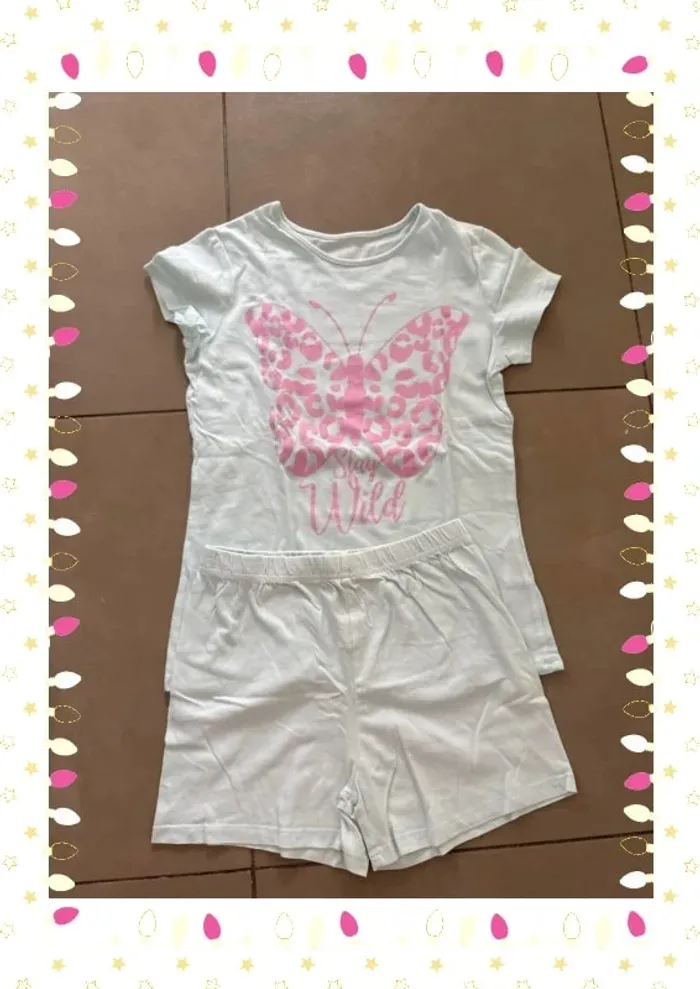 🌸 Pyjama fille 10 ans Inextenso  "Stay Wild" 🌸 - photo numéro 2