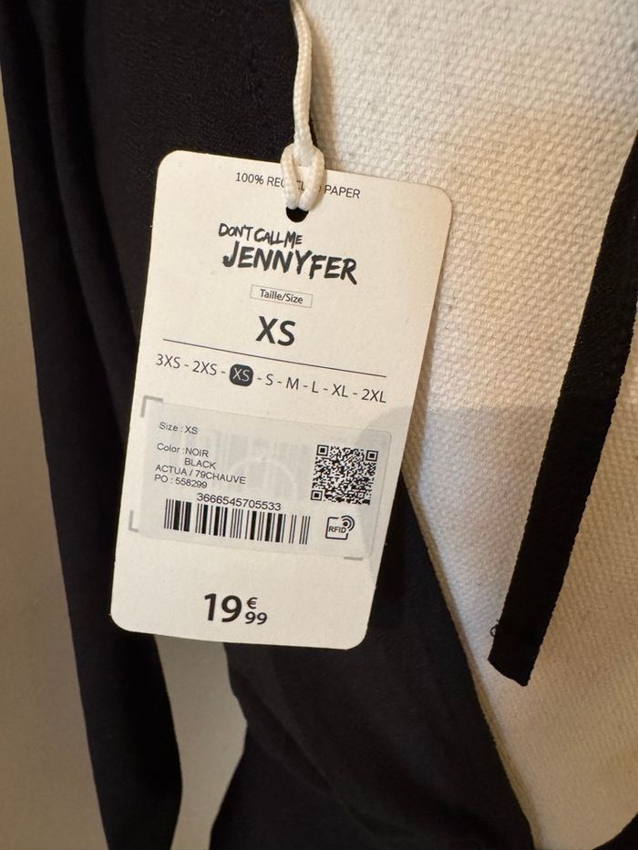 Robe noir dos nu Jennyfer taille XS neuve - photo numéro 3