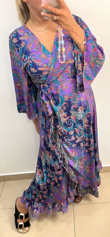 Robe Longue Bohème  En Soie