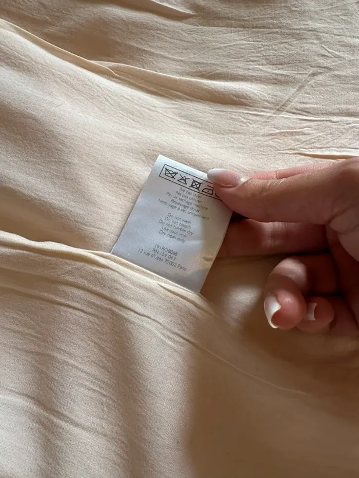 Robe Sézane Ombeline rose pale taille 36 - photo numéro 7