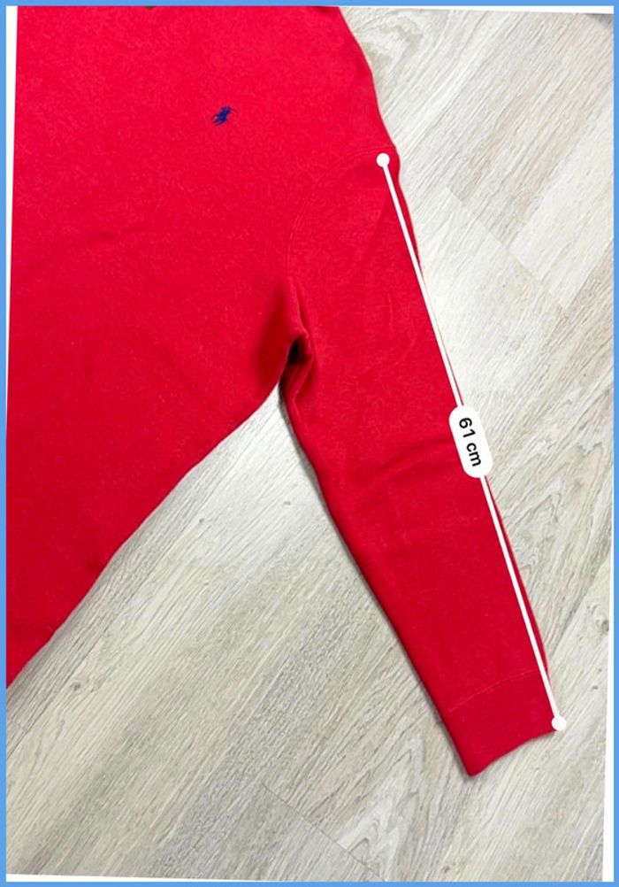 Pull camionneur Ralph Lauren Bordeaux col roulé quart zip Taille XXL - photo numéro 5