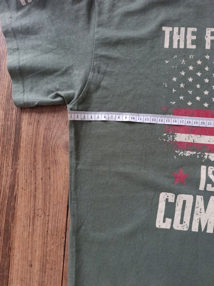 T-shirt manches courtes USA the final variant Kaki Taille XL - photo numéro 5