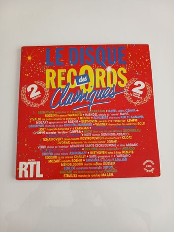 Double Vinyle LP - Le Disque des Records Classiques - Production Paul Lederman