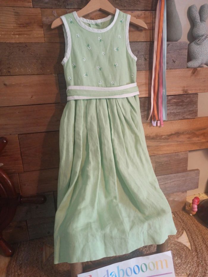 Robe cérémonie ou été vert pastel tbe 6 ans - photo numéro 2