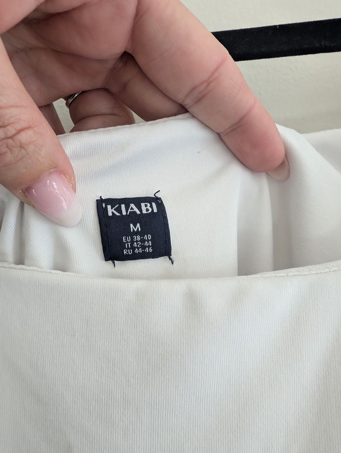 Débardeur en microfibre col carré femme blanc taille M Kiabi - photo numéro 3