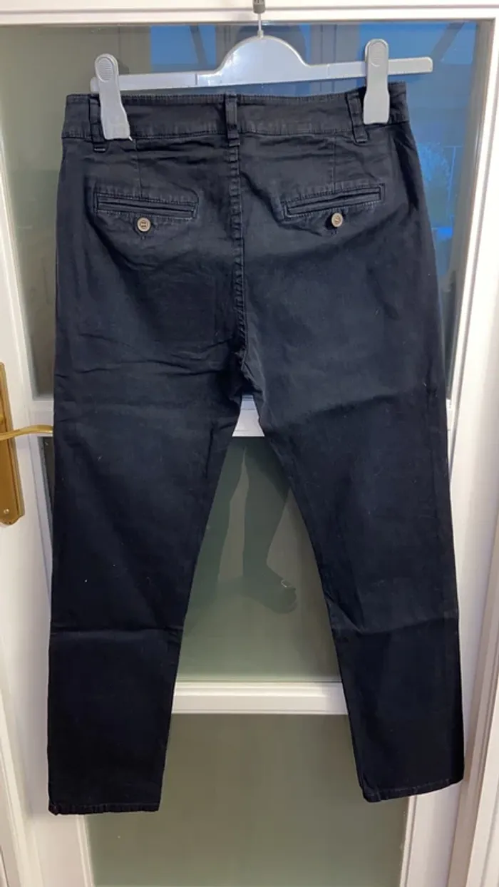 Pantalon tissus bleu marine - photo numéro 2