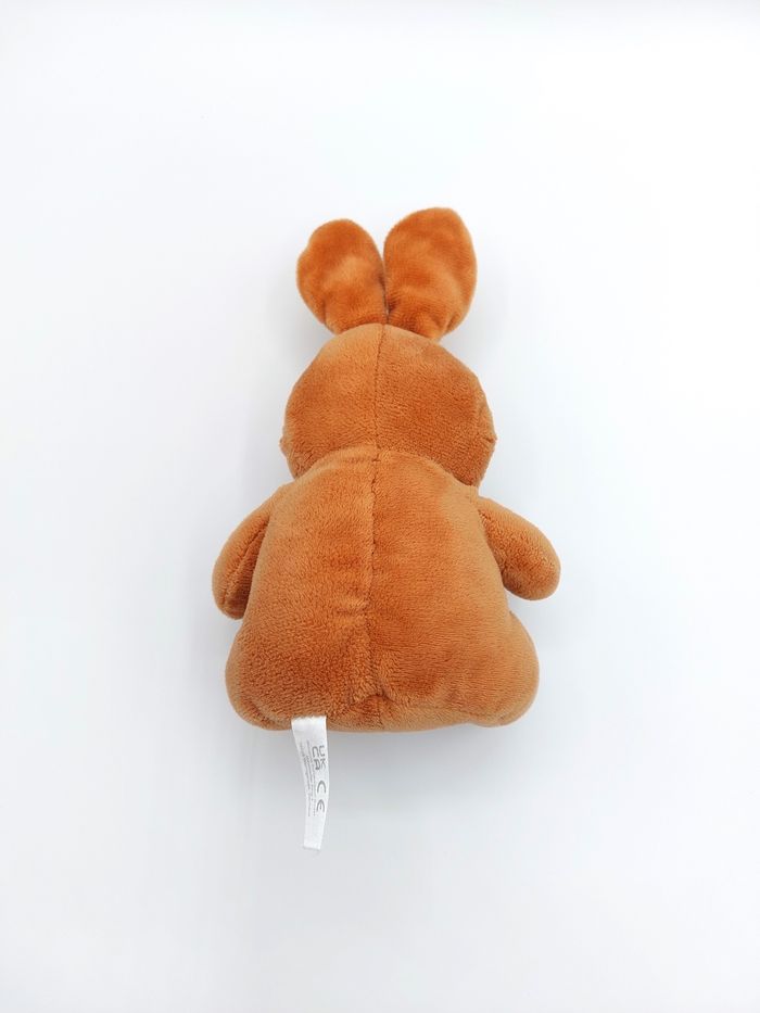 Peluche doudou lapin marron blanc LIDL UK CA Wergona Schokoladen 19 cm - photo numéro 3