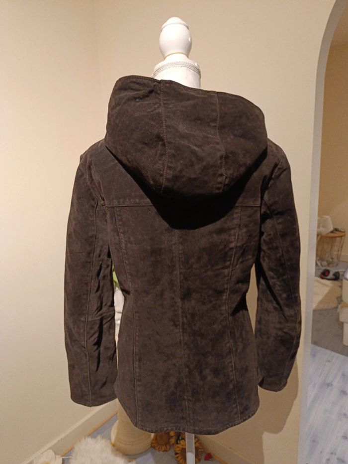 Blouson en cuir neuf marron t 42 - photo numéro 2