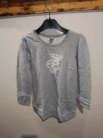 🌟Pull fille gris 10 ans Tape à l'oeil TBE 🌟