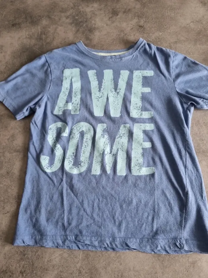 T-shirt à manches courtes garçon - bleu ciel - 10/11 ans - Rebel - photo numéro 6