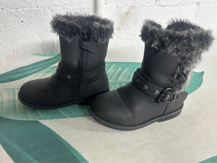 Bottines fourrées taille 26 Nini &girls  noire pailleté - photo numéro 3