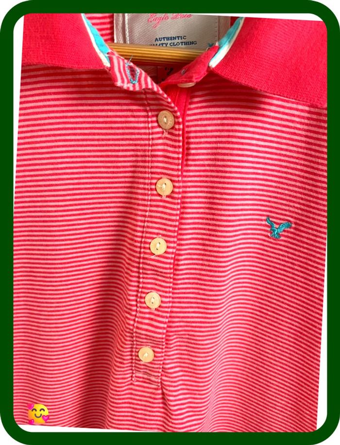 👚 Polo American Eagle – Femme – Taille L – Finitions féminines & tissu stretch - photo numéro 3