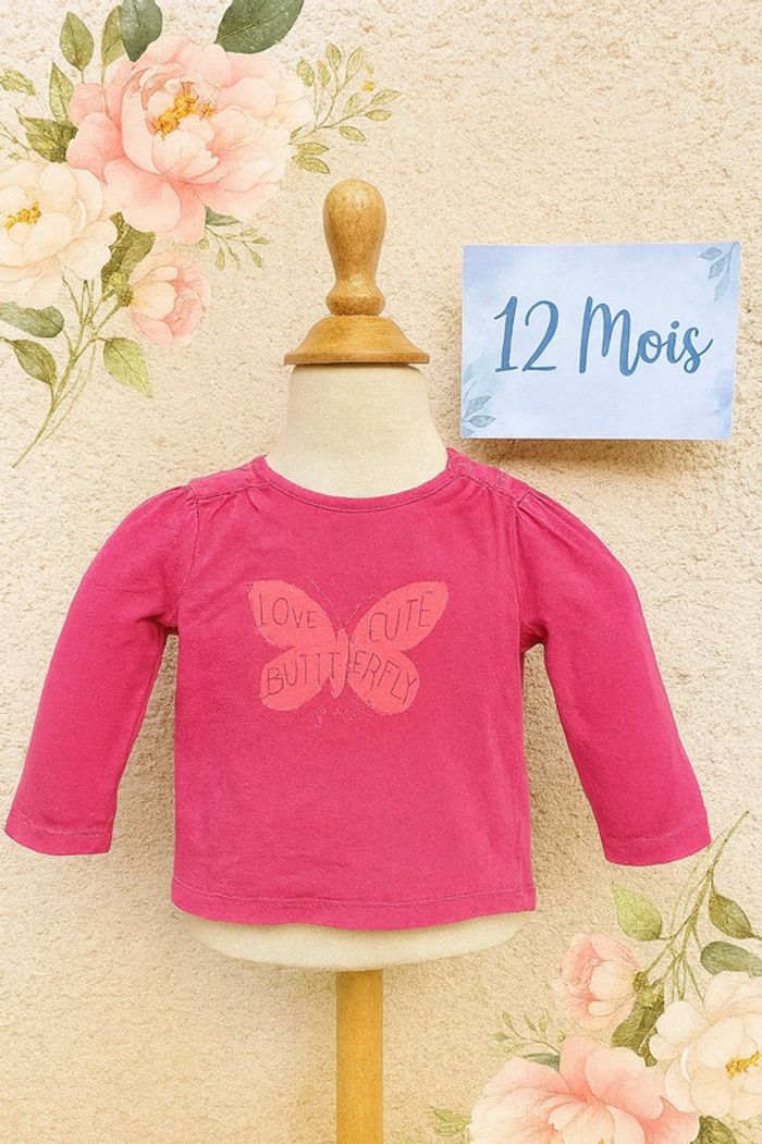 T-shirt manche longue 12mois Tape à l'oeil