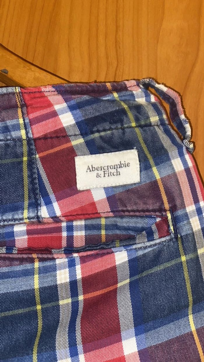 Short à carreaux Abercrombie 40 - photo numéro 4